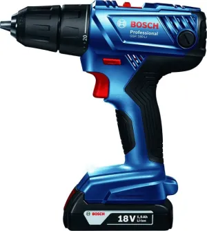 Bosch Cordless Driver Drill, 1/2”, 13mm, 18.0V, 1.5Ah, 54N.m, VSR-2, T. Setting, Li-ion, Ex. Battery   Cordless Torch 18V (Bare)